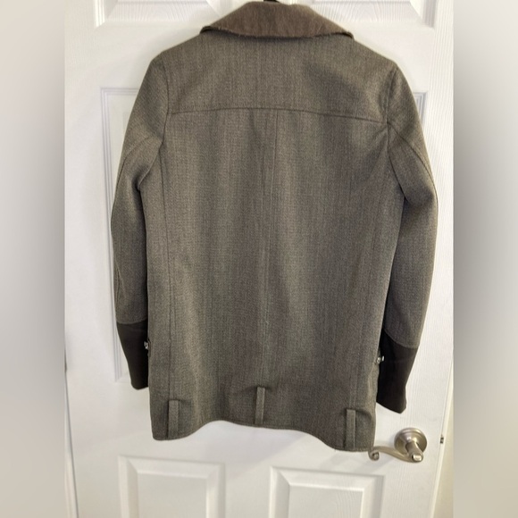 All Saints Zulia Biker Jacket/coat in Khaki Green US 6 trendy designer - Picture 9 of 11